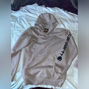 Woman’s pink Carhartt hoodie